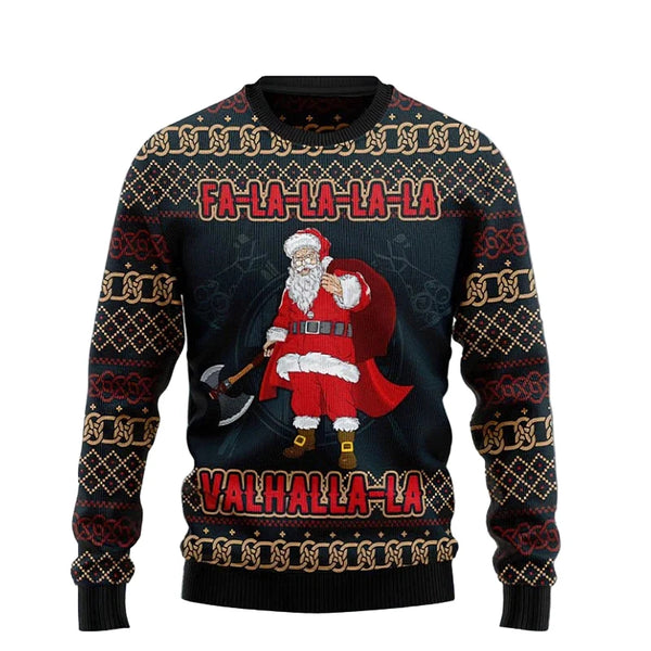 Unisex julesweatshirt med 3D-print rund hals lange ærmer let polyester | Noël