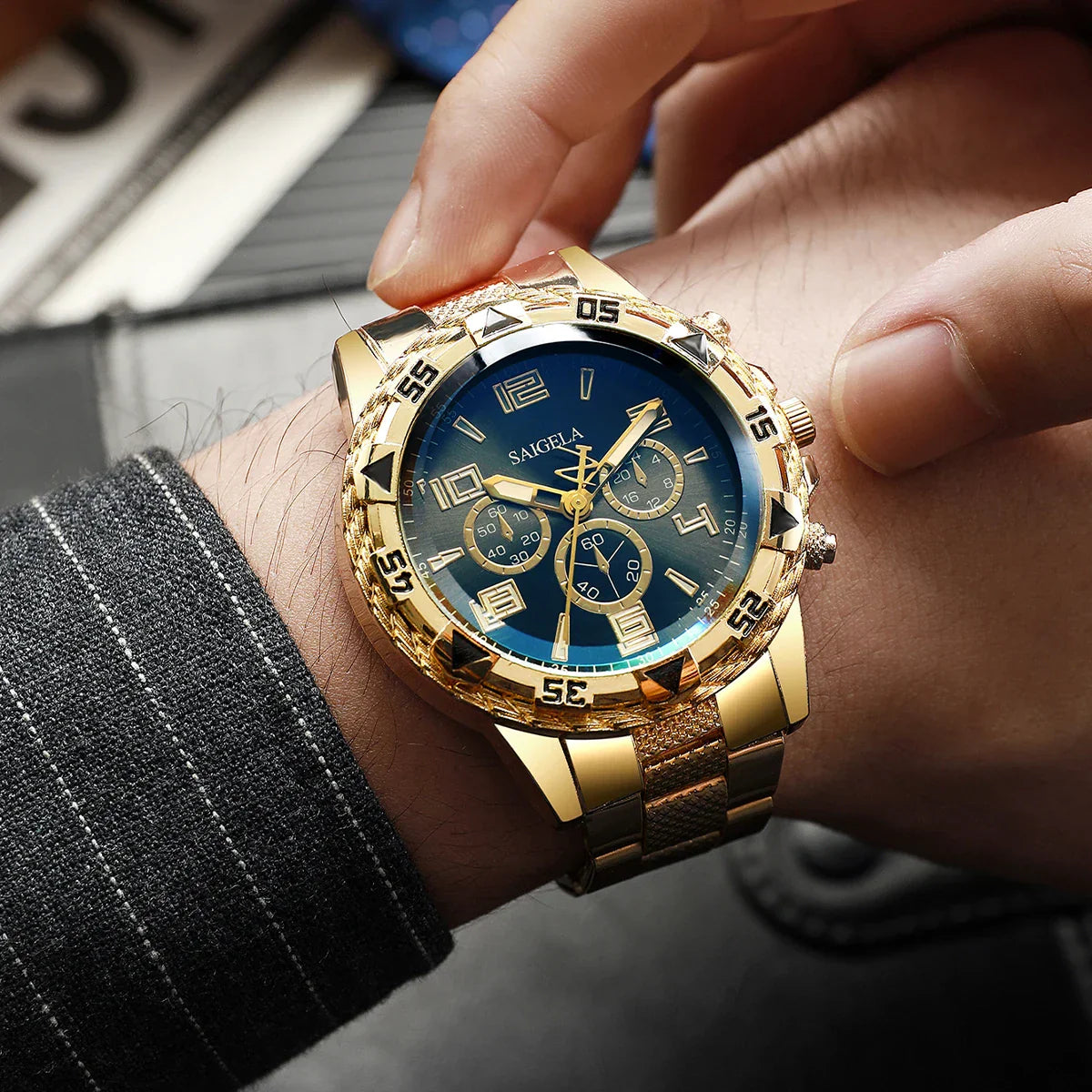 Armbåndsur rustfrit stål analog kvarts daglig | Rodrigo