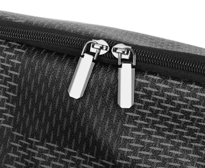 Unisex rygsæk i PU med laptoprum ternet design og stor kapacitet | Bribag