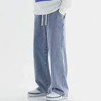 Baggy Jeans Elastisk Talje Letvasket Denim | Calvix