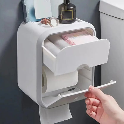 Toiletpapirholder Opbevaring Vægmontering Badeværelse | RollGuard