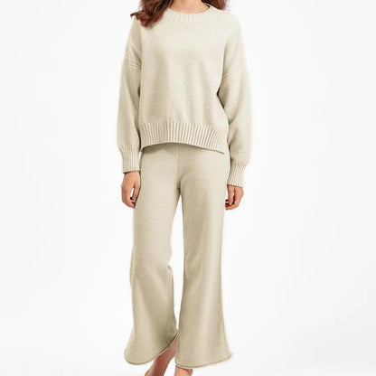 Strik Sæt Oversized Komfort Casual | Norixa