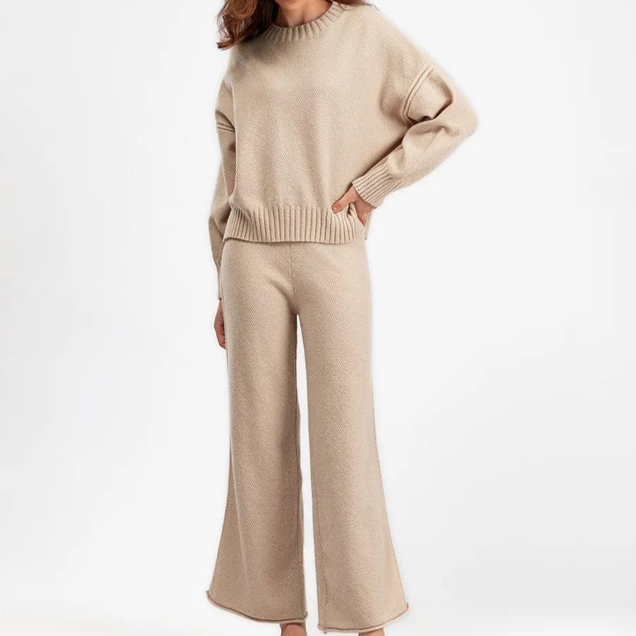 Strik Sæt Oversized Komfort Casual | Norixa