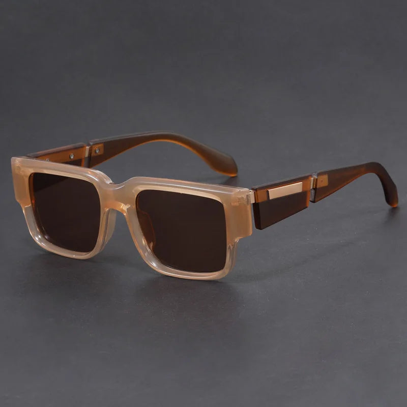 Solbriller Firkantet Gradient UV400 Retro Design | Zenvor