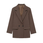 Blazer Loose Double Breasted Casual | Virel