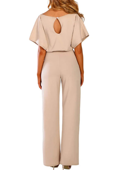 Jumpsuit med Elegant Taljebånd Sommer Pasform | Velmira