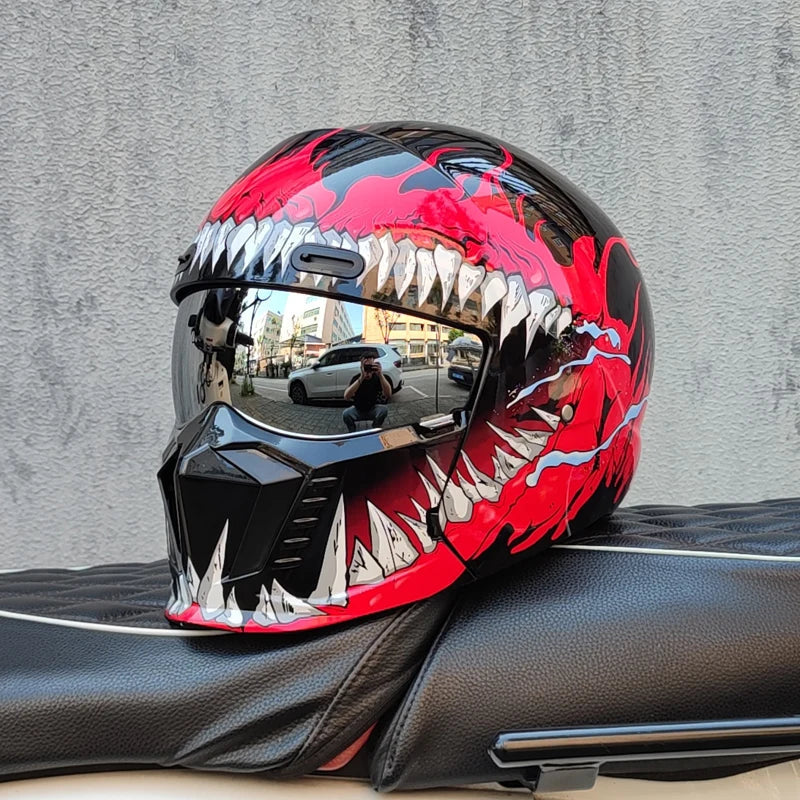Motorcykelhjelm Full Face Visir ABS | Velorum