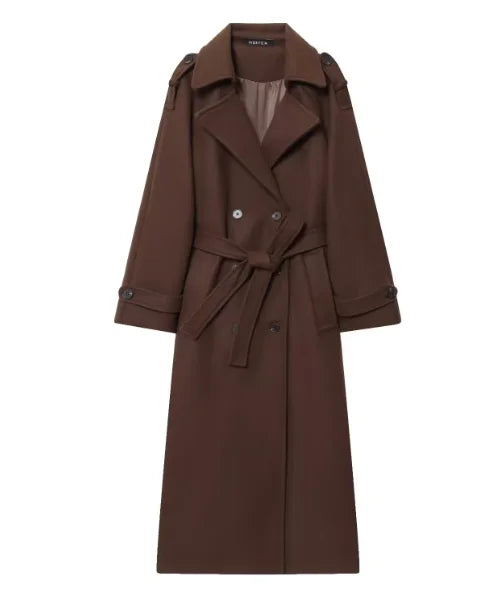 Dame Trenchcoat Klassisk Bomuld Efterår | Brinley