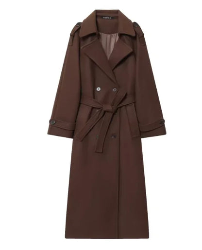 Dame Trenchcoat Klassisk Bomuld Efterår | Brinley