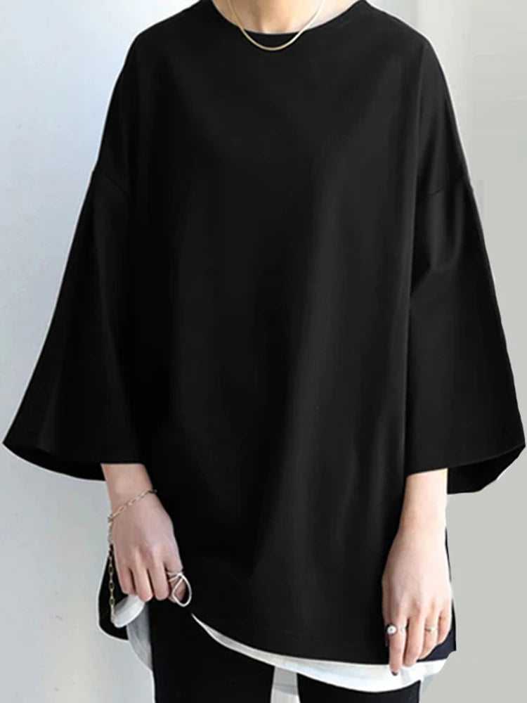 Bluse Loose Comfort Lange Ærmer Casual | Elvyn