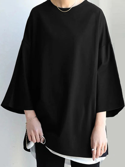 Bluse Loose Comfort Lange Ærmer Casual | Elvyn