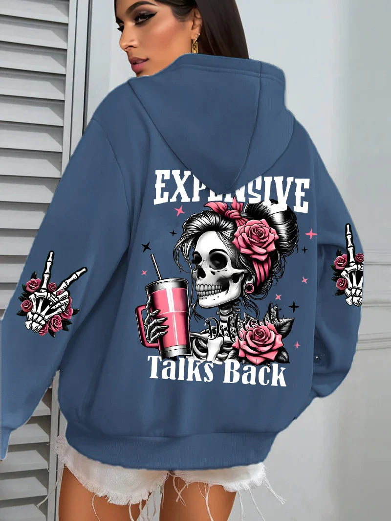 Expensive Talks Unisex Hættetrøje – Fleece Hoodie i Casual Streetwear-stil