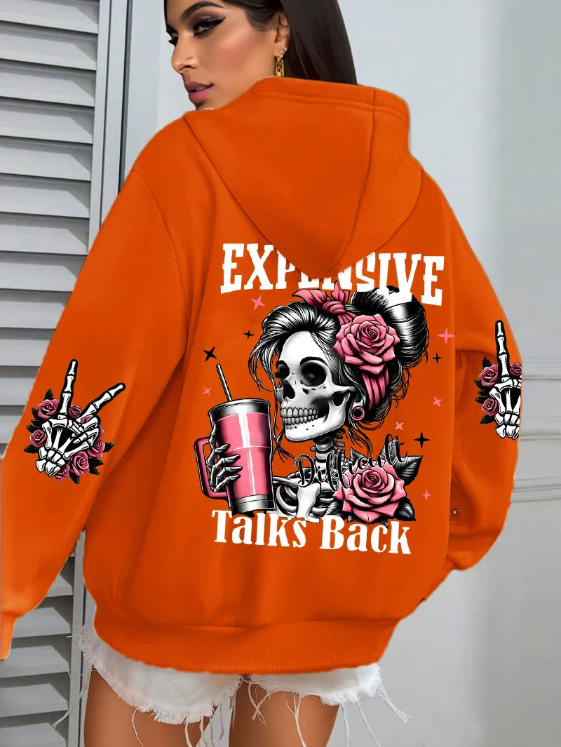 Expensive Talks Unisex Hættetrøje – Fleece Hoodie i Casual Streetwear-stil