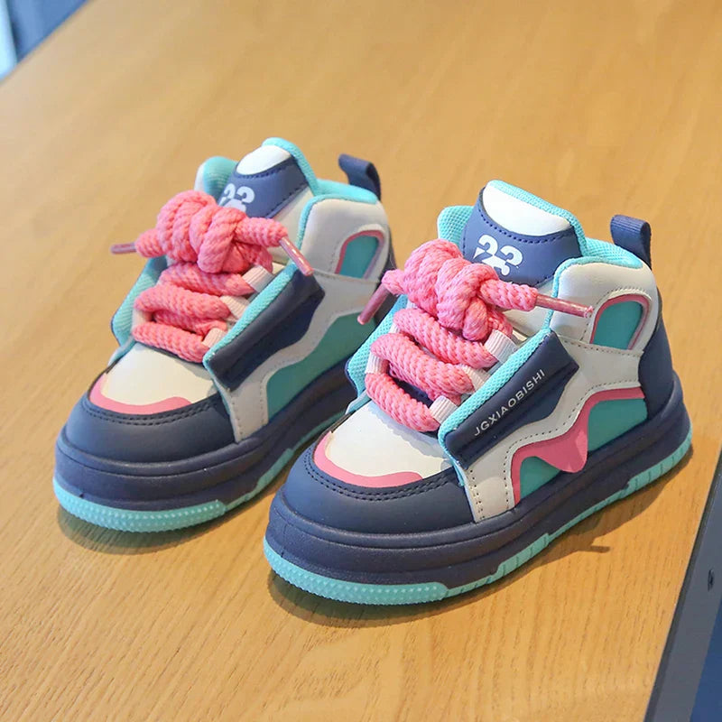 Børnesneakers High Top Snørelukning Stabilitet | Calvero