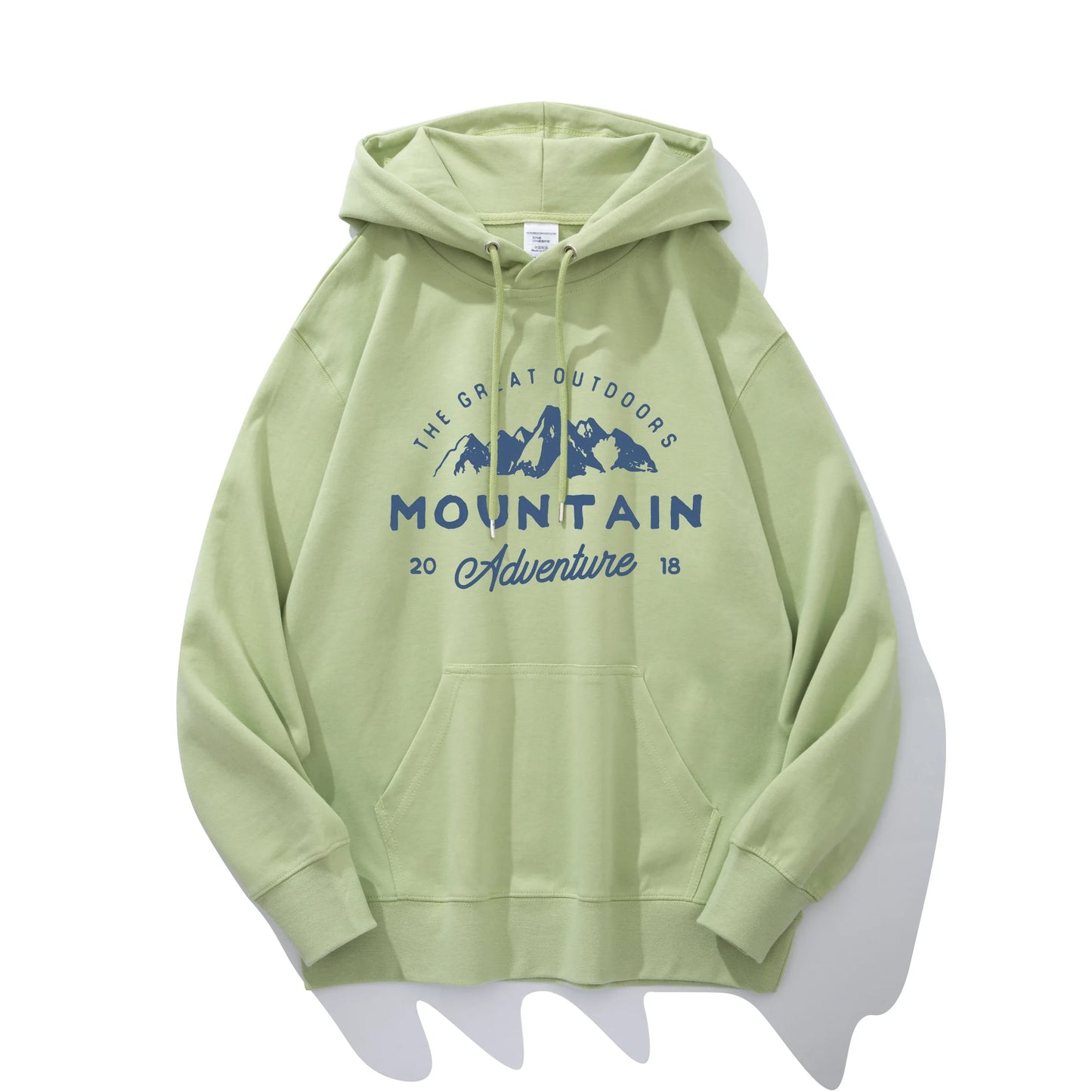 Unisex Let Hoodie med Tekstprint – Casual Hættetrøje til Forår & Efterår