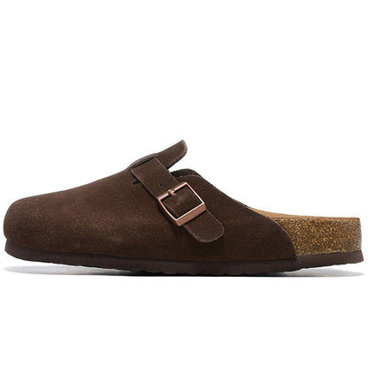 Clogs ruskind komfort kork fodseng | Solevik