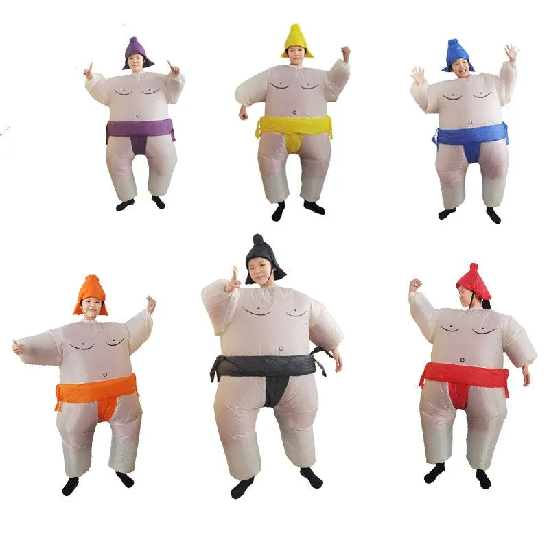 Oppusteligt Sumo Kostume Helkrops Unisex Fest | Brunner