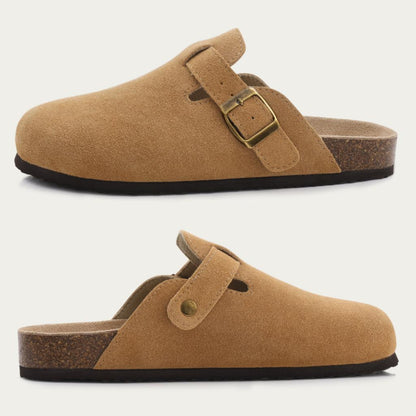 Clogs ruskind komfort kork fodseng | Solevik