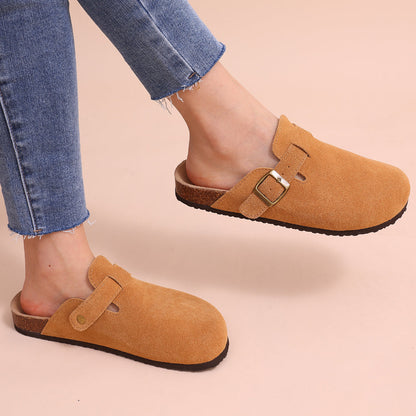 Clogs ruskind komfort kork fodseng | Solevik