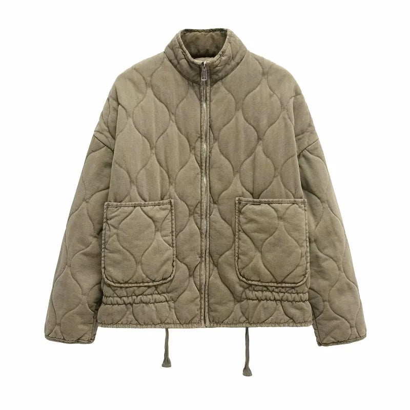 Jakke Turtleneck Wide Fit Gevoerd Herfst Winter | Zarex