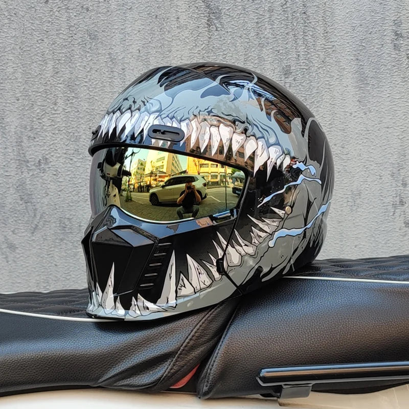 Motorcykelhjelm Full Face Visir ABS | Velorum