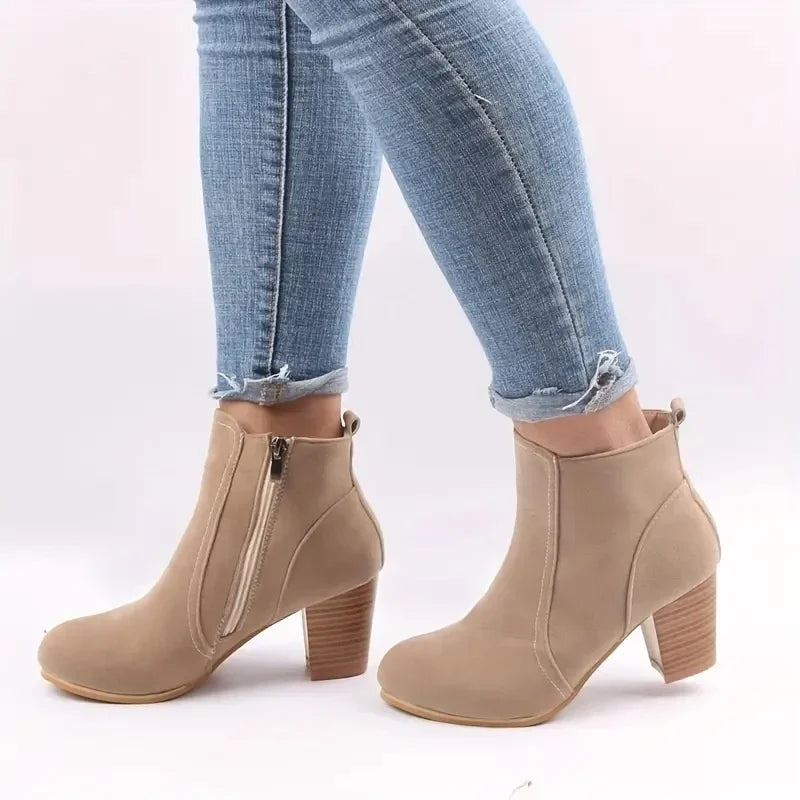 Dame Støvler Ruskind Slip-on Vinter | Britney