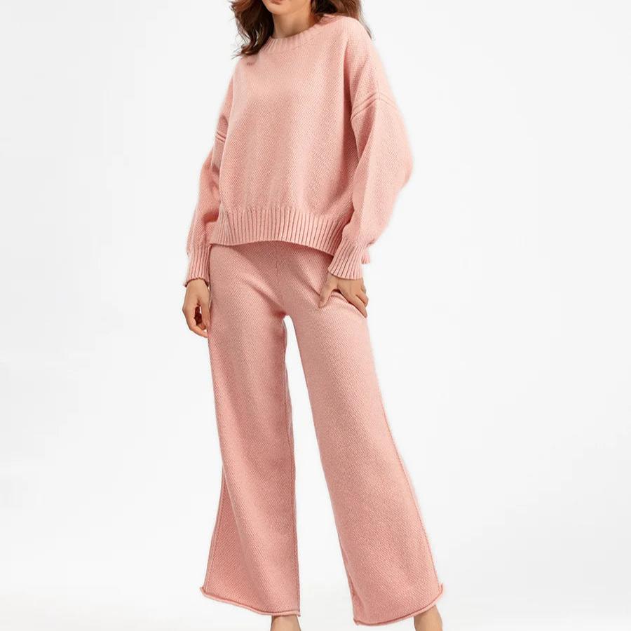 Strik Sæt Oversized Komfort Casual | Norixa