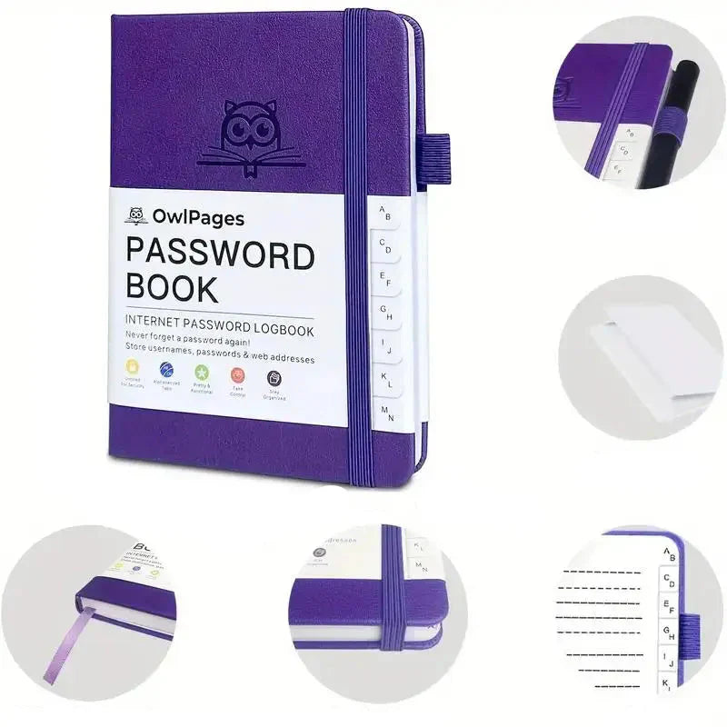 Passwordbog Alfabetisk Hardcover | SecureVault