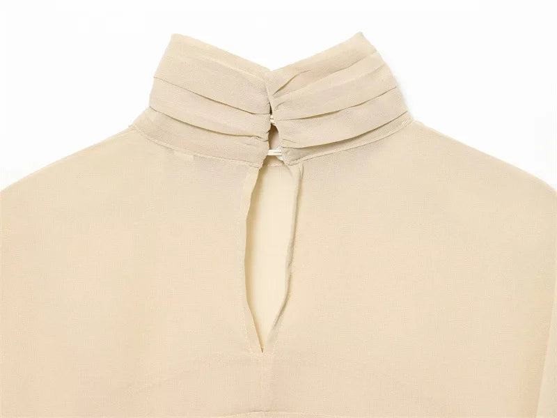 Bluse Cape Loose Chiffon Elegant | Zyrel