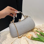 Elegant skuldertaske i PU-læder med kæderem | Isadora