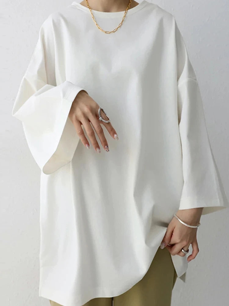 Bluse Loose Comfort Lange Ærmer Casual | Elvyn