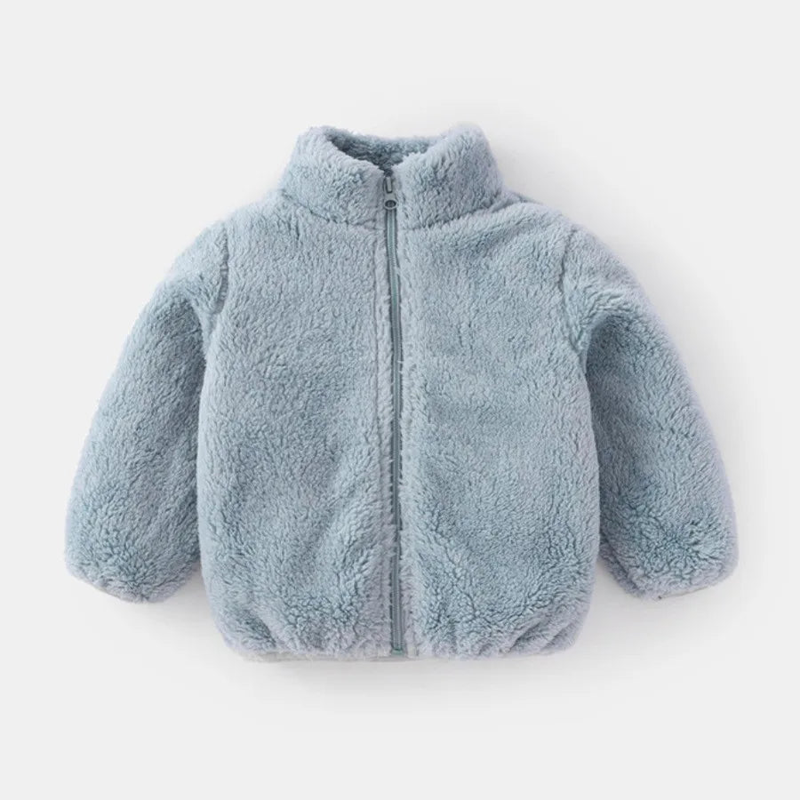 Norvix Tate Unisex Børnejakke Corduroy Med Lynlås Varm Efterår Vinter