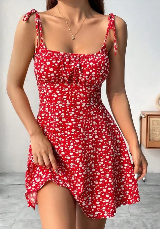 Kjole Backless Mini Sommer Slim Pasform | Velmira