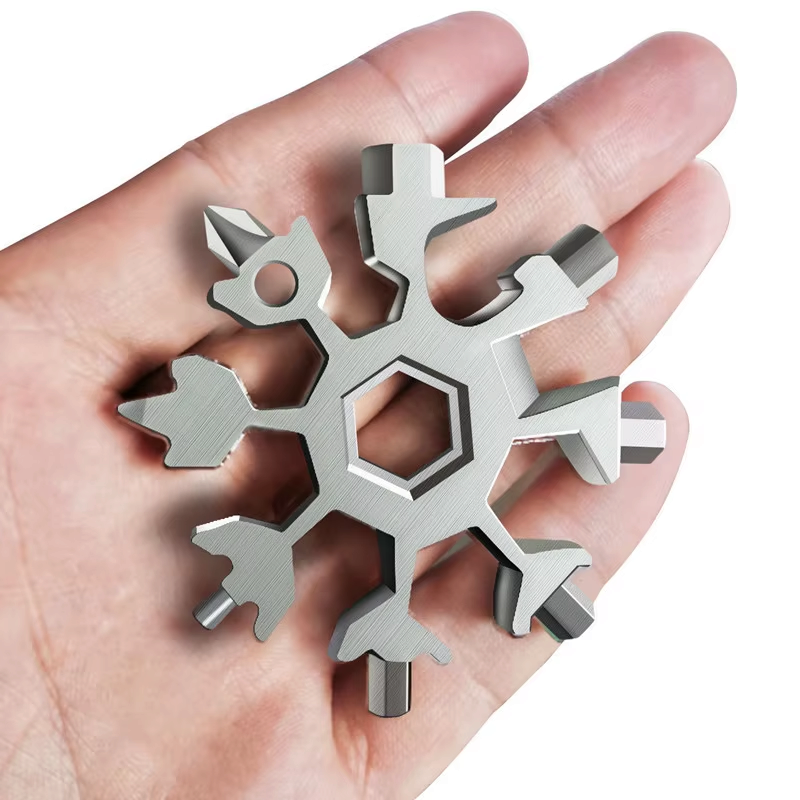 Kompakt 18-w-1 uniwersalny klucz z motywem płatka śniegu |ToolRing