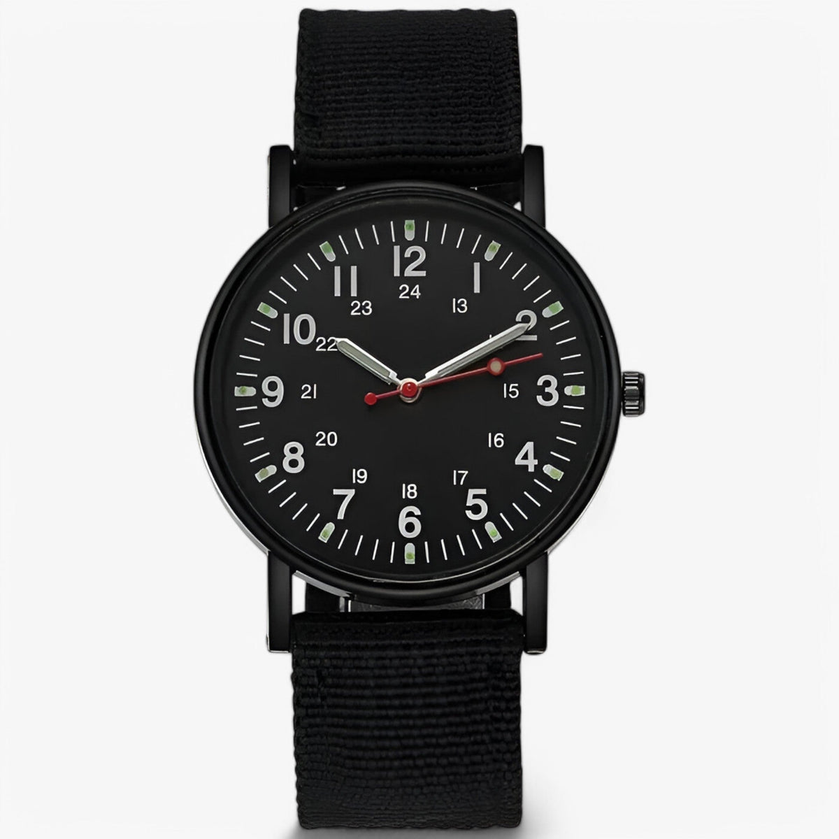 Herreur med analog urskive quartz urværk nylonrem og justerbart spænde | Carlos