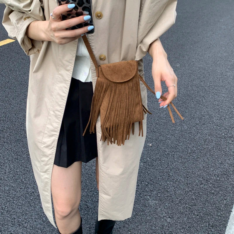 Clutch Vintage Ruskind Kvastdetalje | Delaney