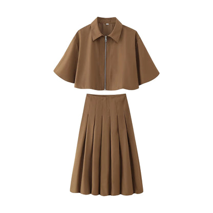 2-Delssæt Slim Fit A-line Elegant Kontor | Virella