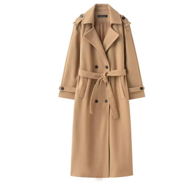 Dame Trenchcoat Klassisk Bomuld Efterår | Brinley