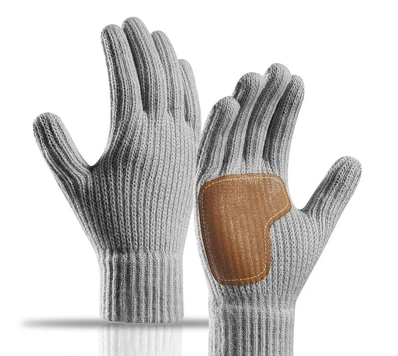 Strikkede unisexhandsker med touchscreen akryl håndledslang model til voksne | Mace