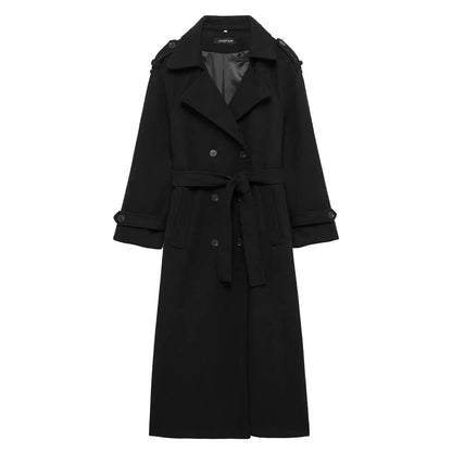Dame Trenchcoat Klassisk Bomuld Efterår | Brinley