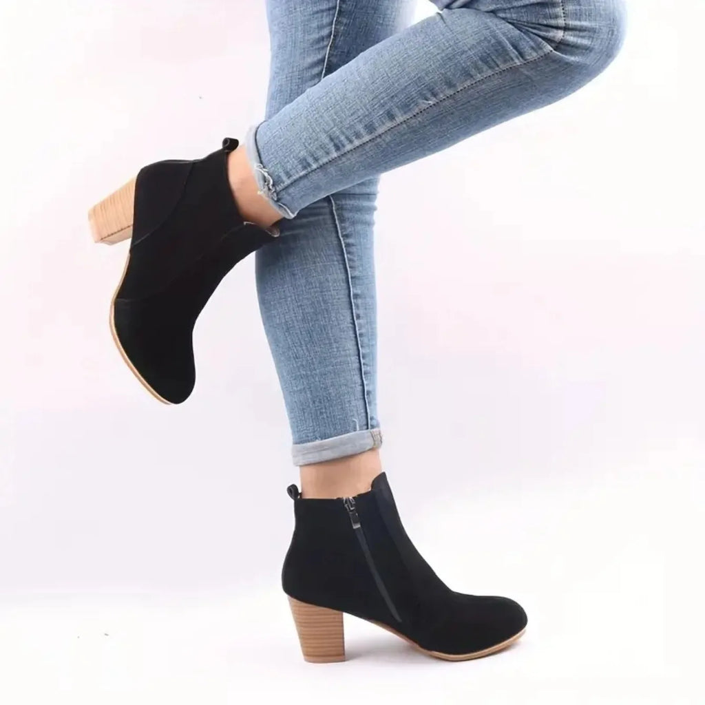 Dame Støvler Ruskind Slip-on Vinter | Britney