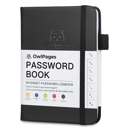 Passwordbog Alfabetisk Hardcover | SecureVault