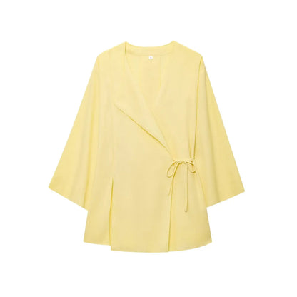 Jakkesæt Løs Elegant Wide Leg Sæt | Zyrel