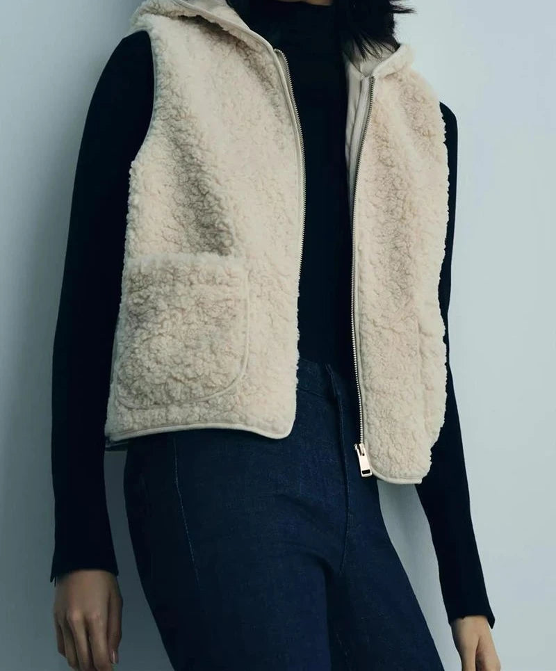 Hættevest Casual Fleece Polyester | Madison