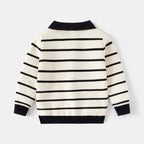 Kenvor Lio Unisex Børnesweater Stribet Langærmet Varm Vinter Komfort