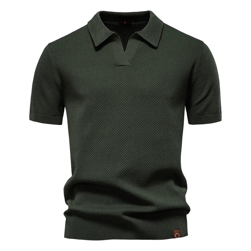 Aldric Mason Klassisk Kortærmet Polo Shirt Til Sommer Herre