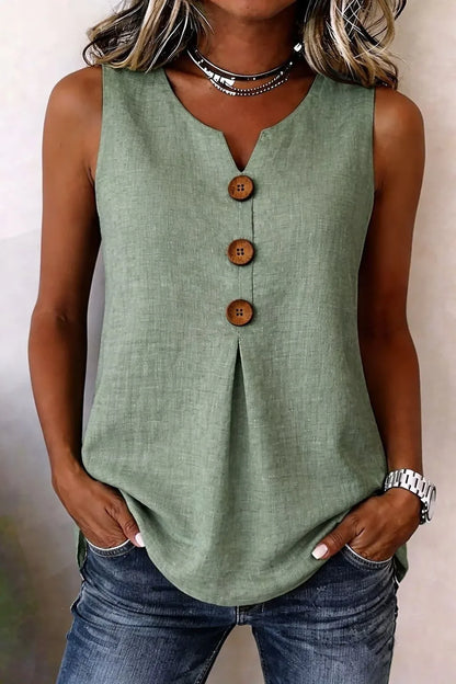 Tanktop Knapdetaljer Sommer | Jessy