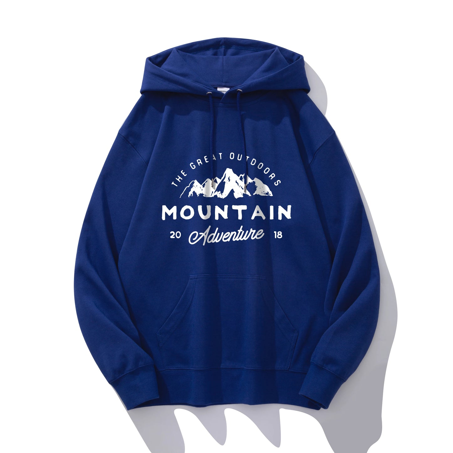 Unisex Let Hoodie med Tekstprint – Casual Hættetrøje til Forår & Efterår