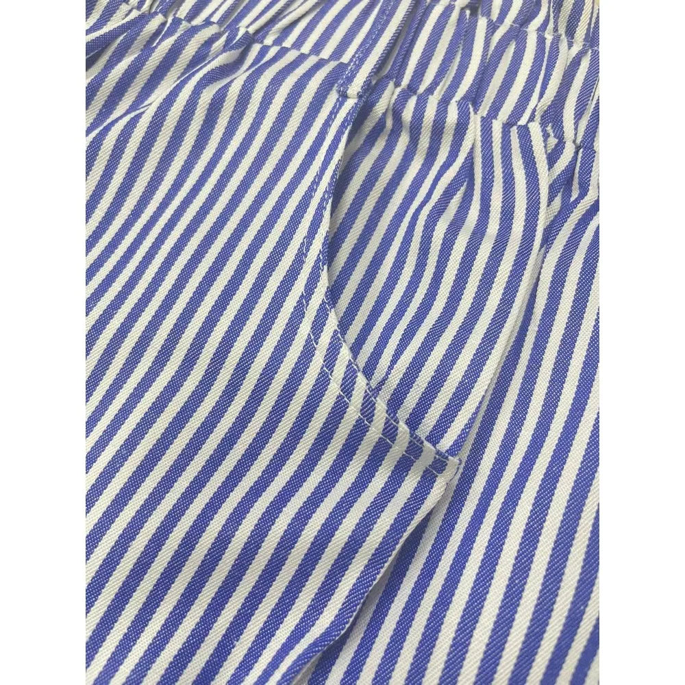 Stribede Shorts Mid Waist Strand Komfort | Isadora