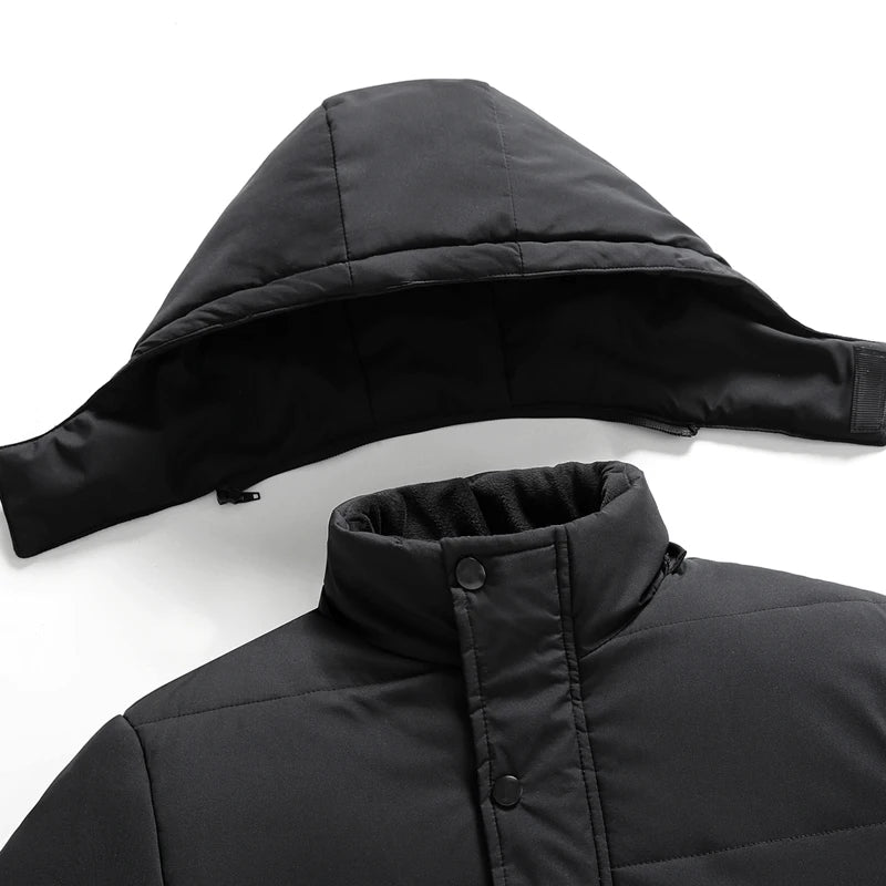 Herre Outdoorjakke Hurtigtørrende Polyester med Aftagelig Hætte | Jackson